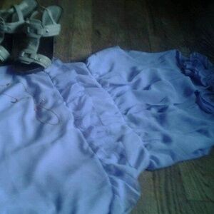 Lavender Keyhole Neck Pleated Dress